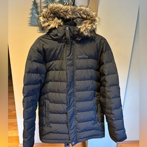 Eddie Bauer Men’s Parka Jacket with Detachable Fur Size M